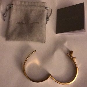 Michael Kors hinged bangle bracelet.